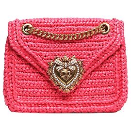 Dolce & Gabbana Bolsa de crochê de devoção rosa Rosa