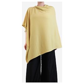 Crimson Poncho classique jaune marbré - Taille unique Jaune