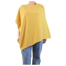 Crimson-Lemon Classic poncho - One size-Yellow