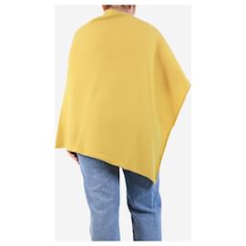 Crimson-Lemon Classic poncho - One size-Yellow