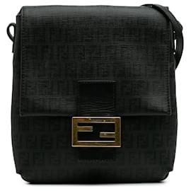 Fendi-Fendi Sac à bandoulière Zucchino Spalmati Noir-Noir