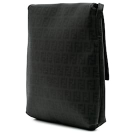 Fendi-Fendi Sac à bandoulière Zucchino Spalmati Noir-Noir