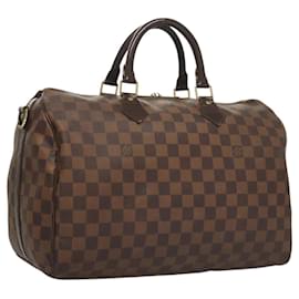 Louis Vuitton-LOUIS VUITTON Damier Ebene Speedy Bandouliere 35 Hand Bag N41366 LV Auth 121640-Other