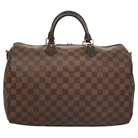 Louis Vuitton-LOUIS VUITTON Damier Ebene Speedy Bandouliere 35 Hand Bag N41366 LV Auth 121640-Other