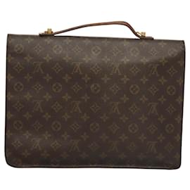 Louis Vuitton-LOUIS VUITTON Monogram Porte Documents Bandouliere Bag M53338 Auth 121001-Monogram