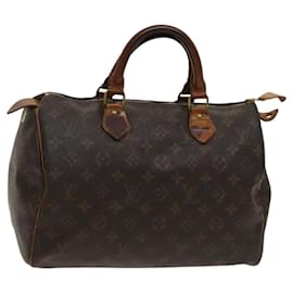 Louis Vuitton-LOUIS VUITTON Monogram Speedy 30 Hand Bag M41526 LV Auth 119083-Monogram