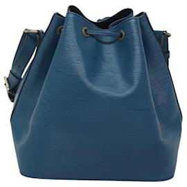 Louis Vuitton-LOUIS VUITTON Epi Petit Noe Shoulder Bag Blue M44105 LV Auth 117802-Blue