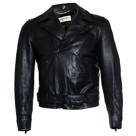 Saint Laurent, FW14 black leather biker Black