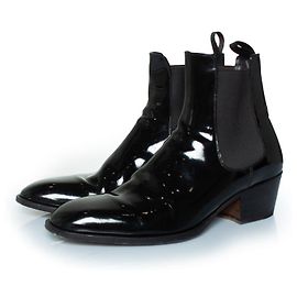 Tom Ford, Webster patent leather Chelsea boots Black