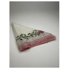 Dior-DIOR Scarves T.  Silk-White