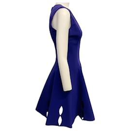 Autre Marque-Cushnie et Ochs Indigo Sleeveless Dress with Oval Cut Outs-Blue