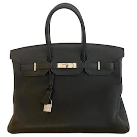 Hermès-HERMES BIRKIN 35 TOGO NOIR-Noir