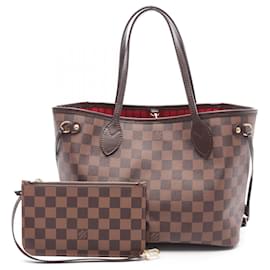 Louis Vuitton-Louis Vuitton Neverfull PM Damier Coated Canvas Tote Bag-Metallic,Bronze