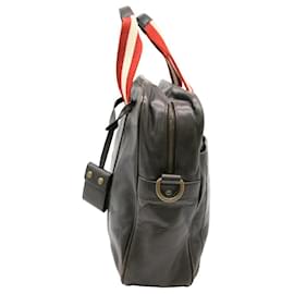 Bally-Bally Leather Business Briefcase Brown-Brown