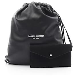 Yves Saint Laurent Sac à dos en cuir Teddy Saint Laurent Paris Noir