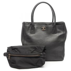Chanel Executive Tote Ledertasche Schwarz