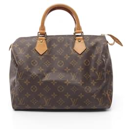 Louis Vuitton-Louis Vuitton Speedy 30 Monogram Handbag-Metallic,Bronze