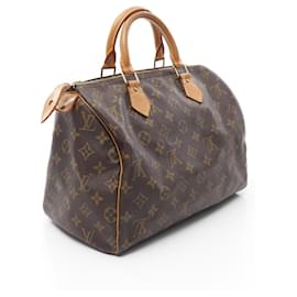 Louis Vuitton-Louis Vuitton Speedy 30 Monogram Handbag-Metallic,Bronze