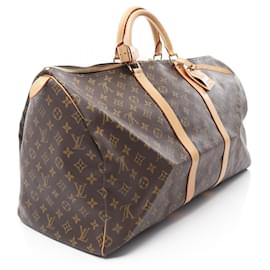 Louis Vuitton-Sac Boston Monogram Keepall 55 de Louis Vuitton-Métallisé,Bronze