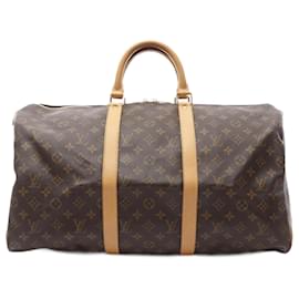 Louis Vuitton-Sac Keepall 50 Monogram Louis Vuitton-Marron