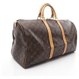 Louis Vuitton-Sac Keepall 50 Monogram Louis Vuitton-Marron