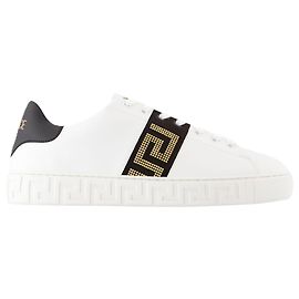 La Greca Sneakers - Versace - Canvas - Schwarz Schwarz