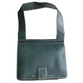 Céline Tab Bag Dark Green Leather Handbag Dark green