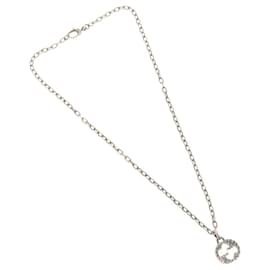 Gucci-GUCCI Interlocking Necklace Ag925 Silver Auth am8310-Silvery