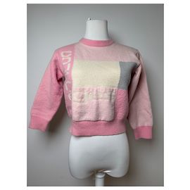 Vintage Courreges Wollpullover XS rosa Pink