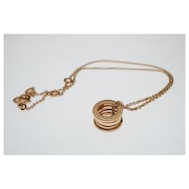 Bulgari-B.zero1 18kt rose gold necklace-Gold hardware