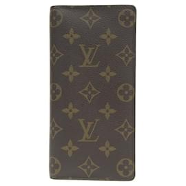 Louis Vuitton-Portefeuille Brazza Monogram Louis Vuitton-Marron
