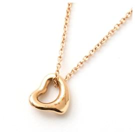Tiffany & Co-Tiffany & Co Open Heart Pendant Necklace-Pink