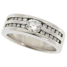 Versace Platinring Pt900 mit Diamant 0,311 ct Weiß