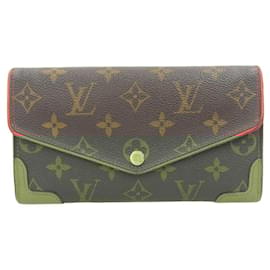 Louis Vuitton-Louis Vuitton Monogram Sarah Retiro Wallet-Red