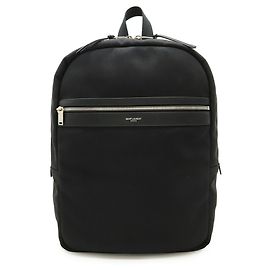 Yves Saint Laurent Sac City Laptop Backpack Black