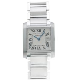 Cartier-Cartier Tank Francaise MM W51011Q3 Ivory Boys Watch-Other