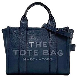 Bolsa tote de couro azul marinho Marc Jacobs Azul marinho