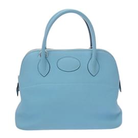 Hermès-Sac à main Hermes Bolide 31-Bleu