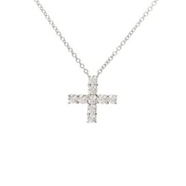Harry Winston-Harry Winston Mini Cross Diamond Necklace-Other