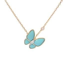 Van Cleef & Arpels-Van Cleef & Arpels De Papillon Pendant Necklace-Golden