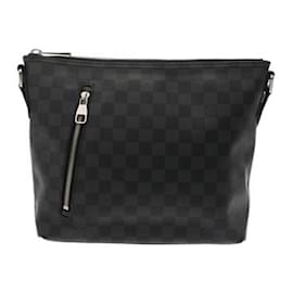 Louis Vuitton-Sac à épaule Louis Vuitton Damier Graphite Mick PM-Noir