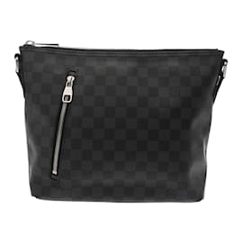 Louis Vuitton-Sac à épaule Louis Vuitton Damier Graphite Mick PM-Noir