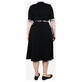 Erdem-Black Gilliam floral-print midi dress - size UK 14-Black