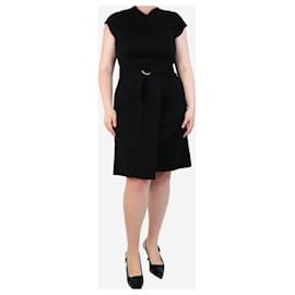 Burberry-Black midi dress - size UK 12-Black