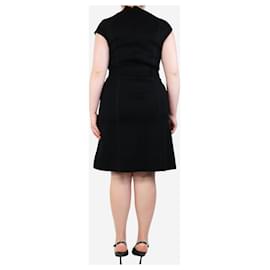 Burberry-Black midi dress - size UK 12-Black