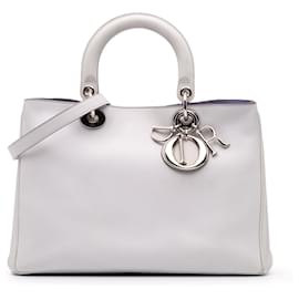 Dior-Dior Purple Medium Leather Diorissimo Satchel-Purple