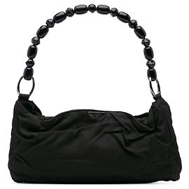 Dior Schwarze Nylon Malice Handtasche Schwarz