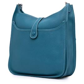 Hermès-Hermès Bleu Clémence Evelyne III 33-Bleu,Autre