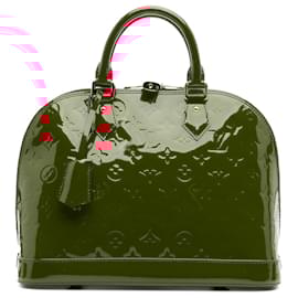 Louis Vuitton-Louis Vuitton Red Monogram Vernis Alma PM-Red
