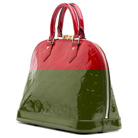 Louis Vuitton-Louis Vuitton Red Monogram Vernis Alma PM-Red